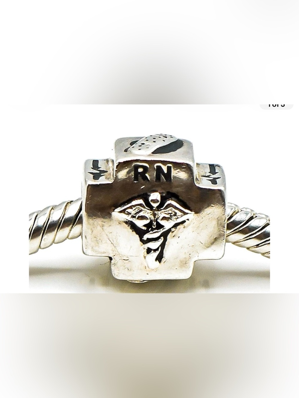 Chamilia Silver RN Medical Charm - Silver Tone